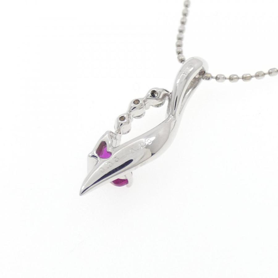 K18WG ハート ルビー ネックレス 0.26CT : KOMEHYO ONLINESTORE Yahoo