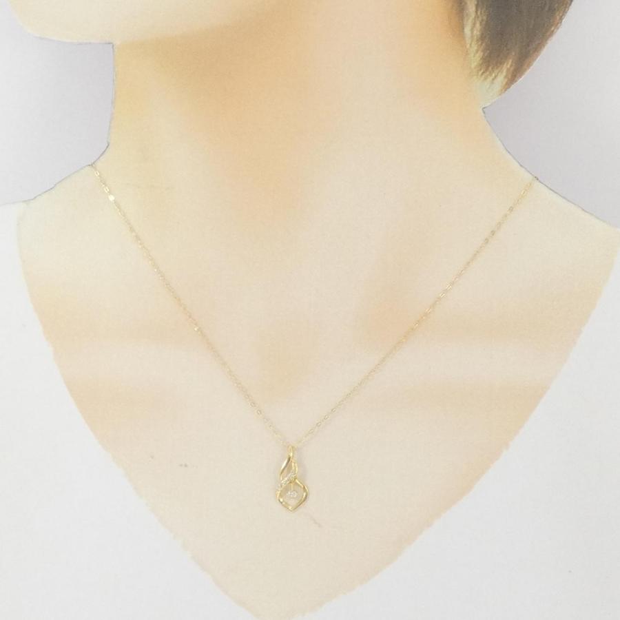 K18YG ダイヤモンド ネックレス 0.10CT : KOMEHYO ONLINESTORE Yahoo 