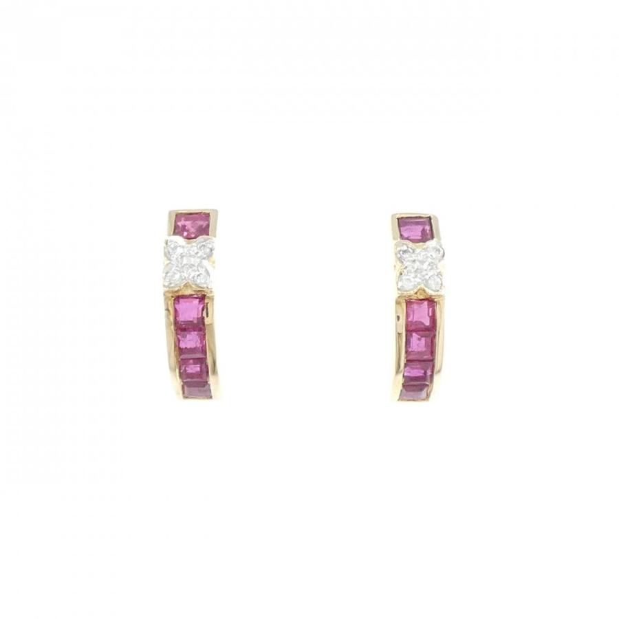 K14YG/K14WG ルビー ピアス : KOMEHYO ONLINESTORE Yahoo!店 - 通販