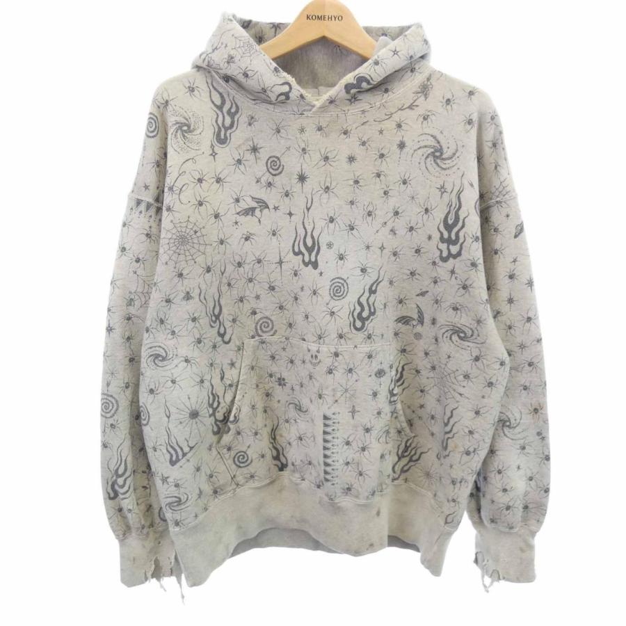 SAINT セントマイケル　総柄　花柄　パーカー　XL セントマイケル SAINT MICHAEL DR.WOO パーカー : KOMEHYO ONLINESTORE