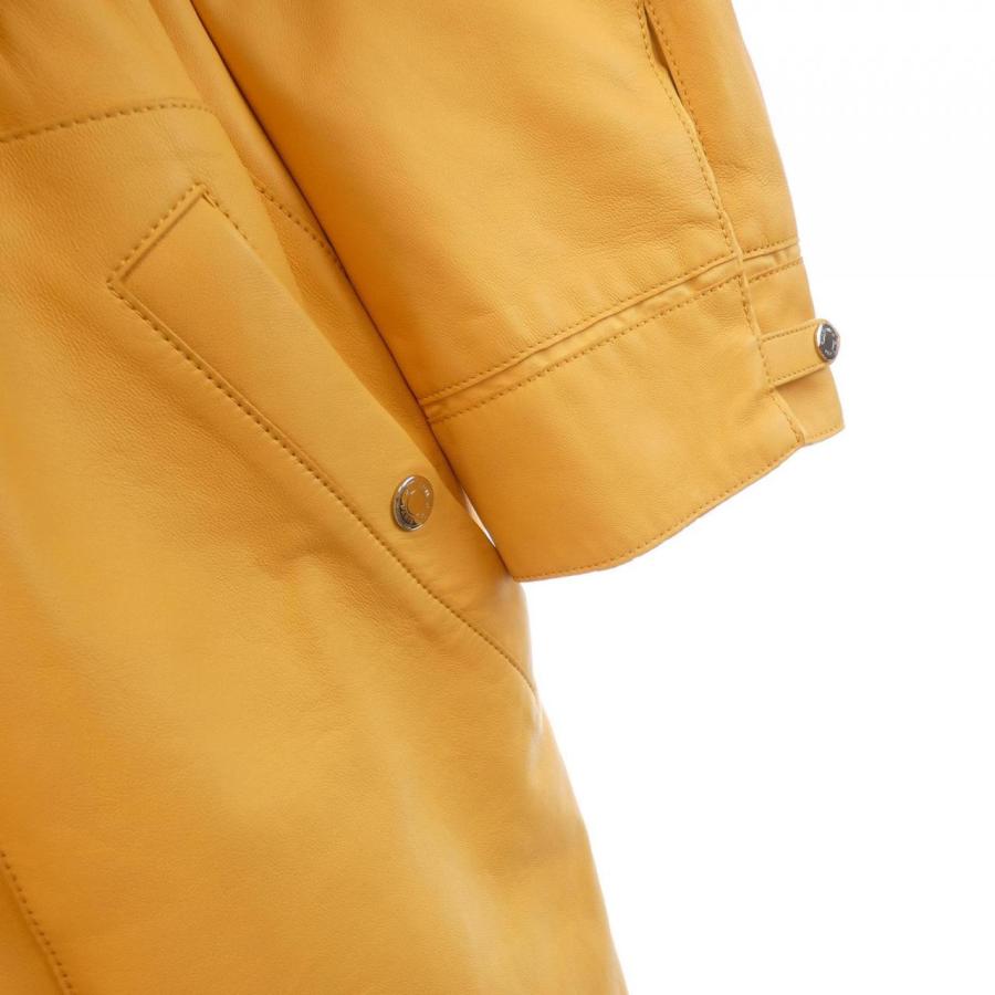 エルメス HERMES 2E1110D3 レザーコートの画像