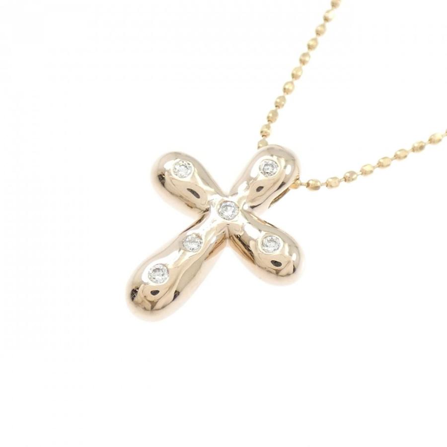 セイレーン　アズーロ クロス ダイヤモンド ネックレス 0.06CT_2
