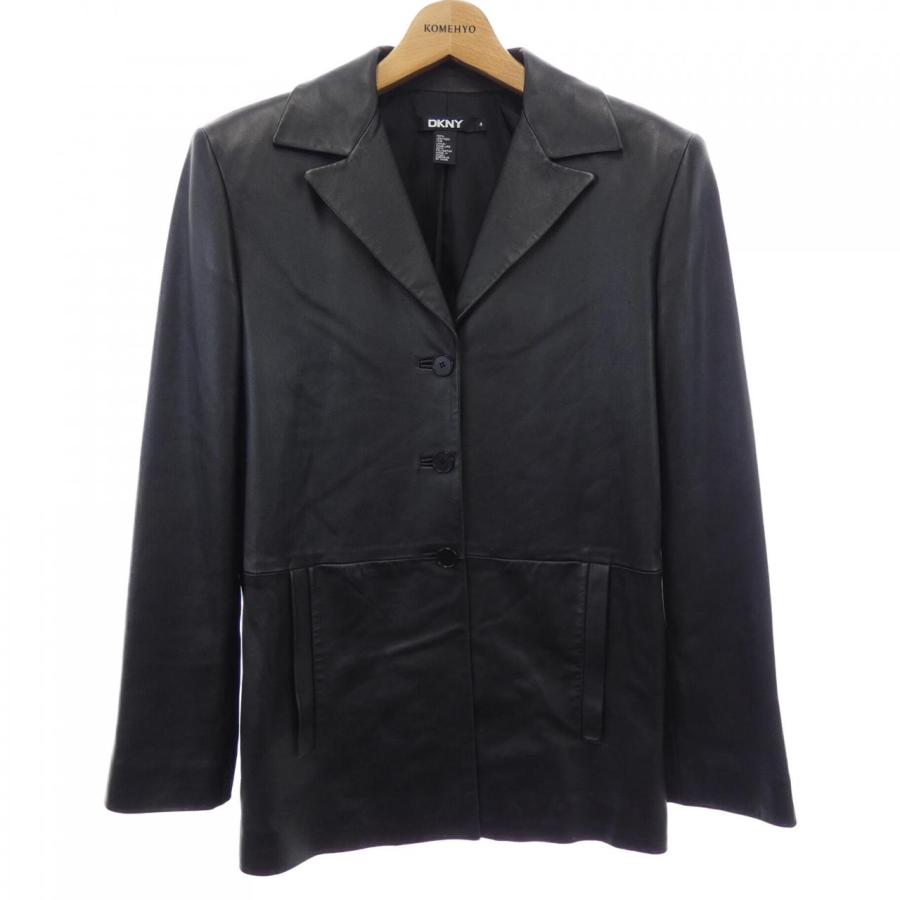 ジャケット・アウター DKNY archive leather jacket 古着 DKNY レザー ジャケット コート ブラック 表記：M gd407202n