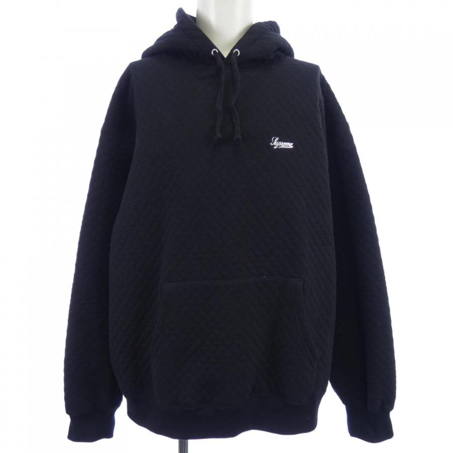 Supreme キルティングパーカー ブラック M ブランド古着】Quilted Hooded Sweatshirt キルティングパーカー