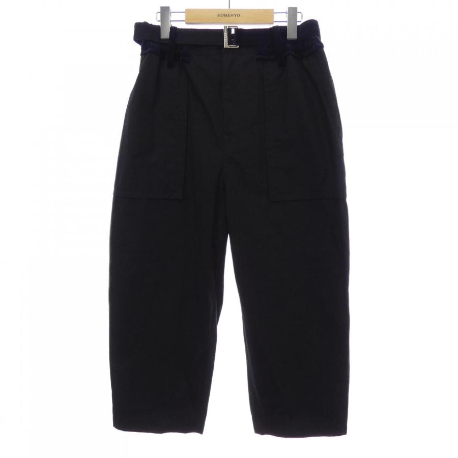 sacai サカイ 綿パンツ 黒パンツ sacai（サカイ） 24SS Moleskin Pants モールスキンコットンパンツ