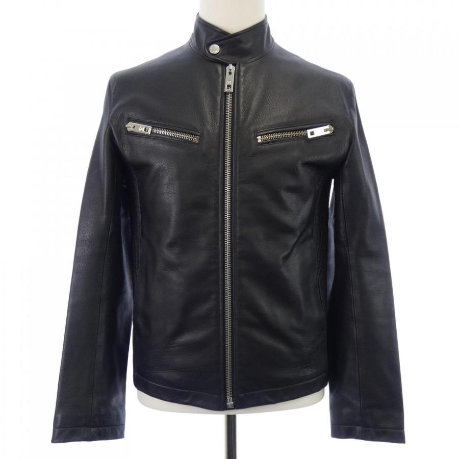 美品 ルイヴィトン ラムレザー シングル ライダースジャケット 48 2891900000001583-1.jpg