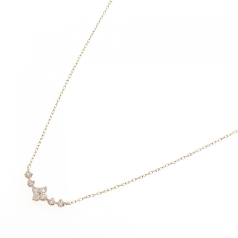 クミキョク フラワー ダイヤモンド ネックレス 0.13CT : KOMEHYO 