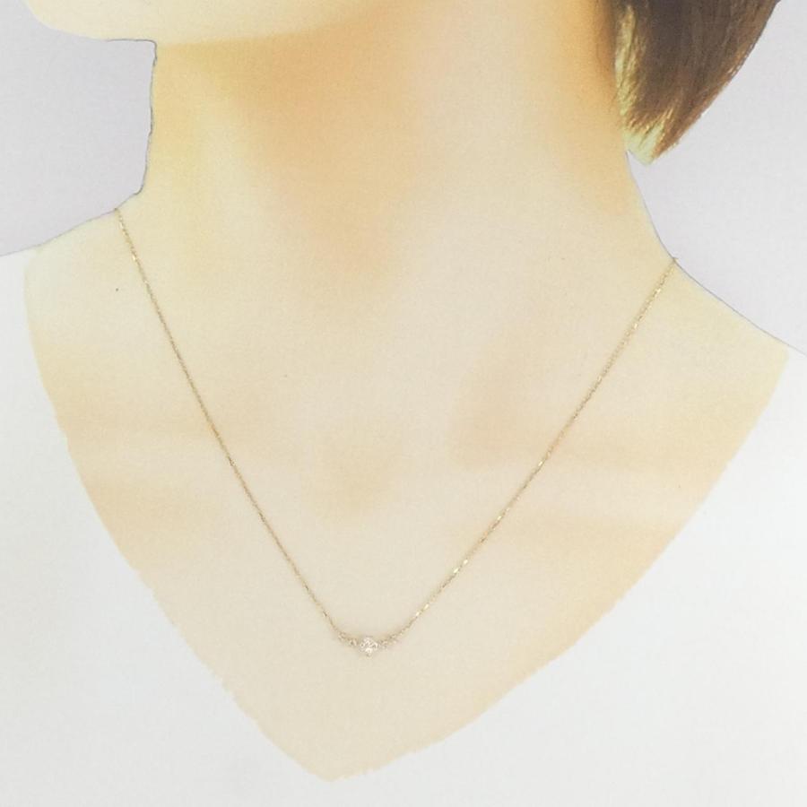 クミキョク フラワー ダイヤモンド ネックレス 0.13CT : KOMEHYO 