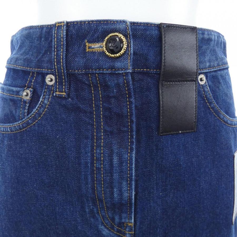 ルイヴィトン LOUIS VUITTON モノグラムパッチロングデニム FMJX99GM1 スカート_5