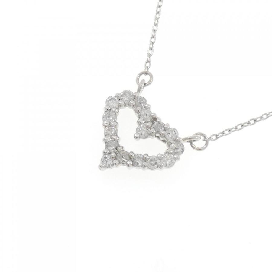 PT1000/PT850 ハート ダイヤモンド ネックレス 0.3CT : KOMEHYO