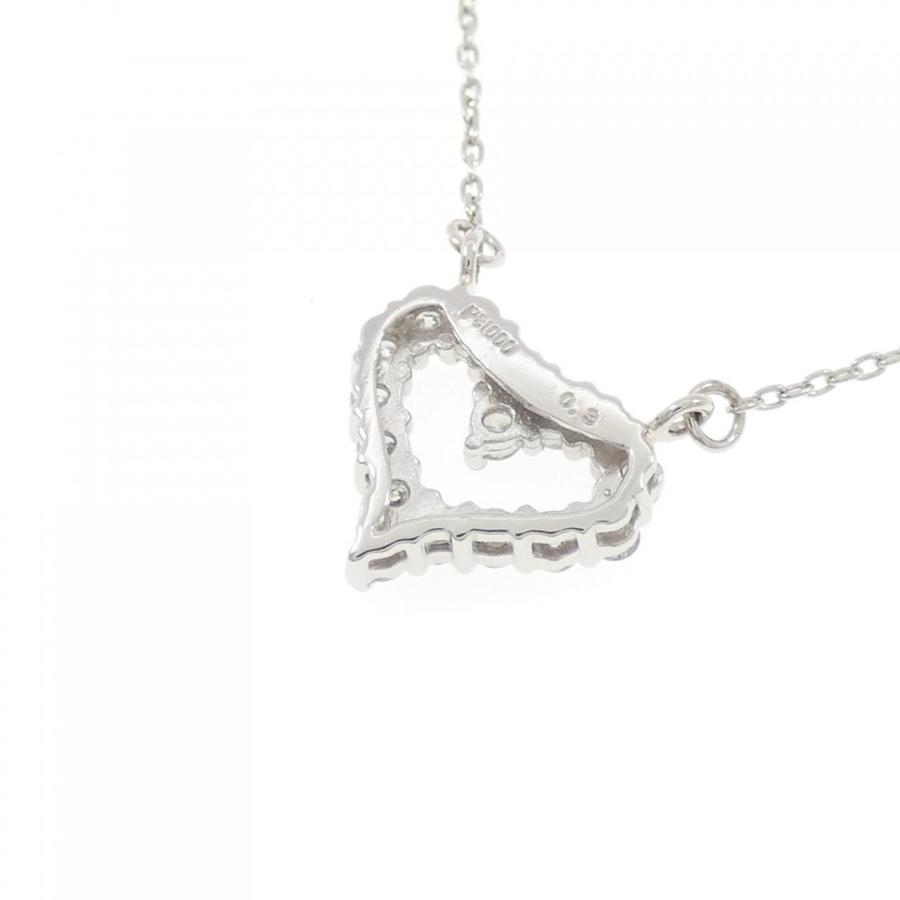 PT1000/PT850 ハート ダイヤモンド ネックレス 0.3CT : KOMEHYO