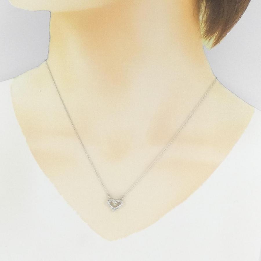 PT1000/PT850 ハート ダイヤモンド ネックレス 0.3CT : KOMEHYO