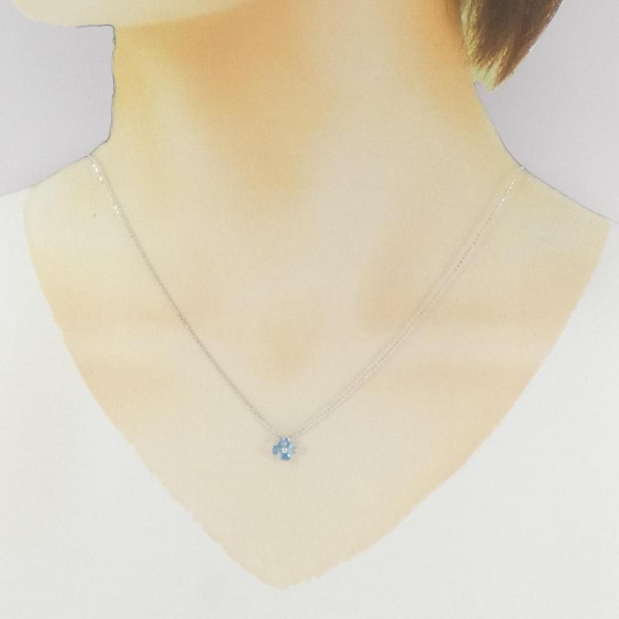 K14WG フラワー ブルートパーズ ネックレス : KOMEHYO ONLINESTORE 
