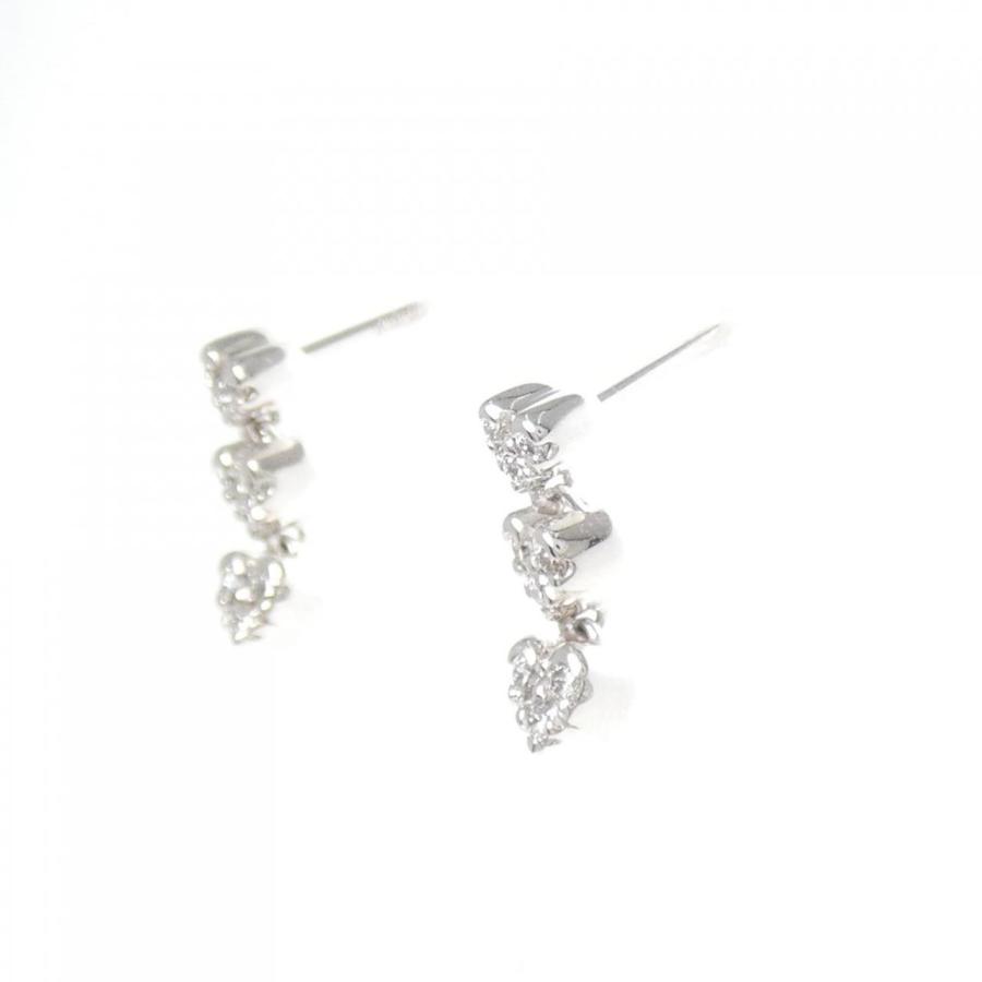 ポンテヴェキオ ハート ダイヤモンド ピアス 0.14CT : KOMEHYO