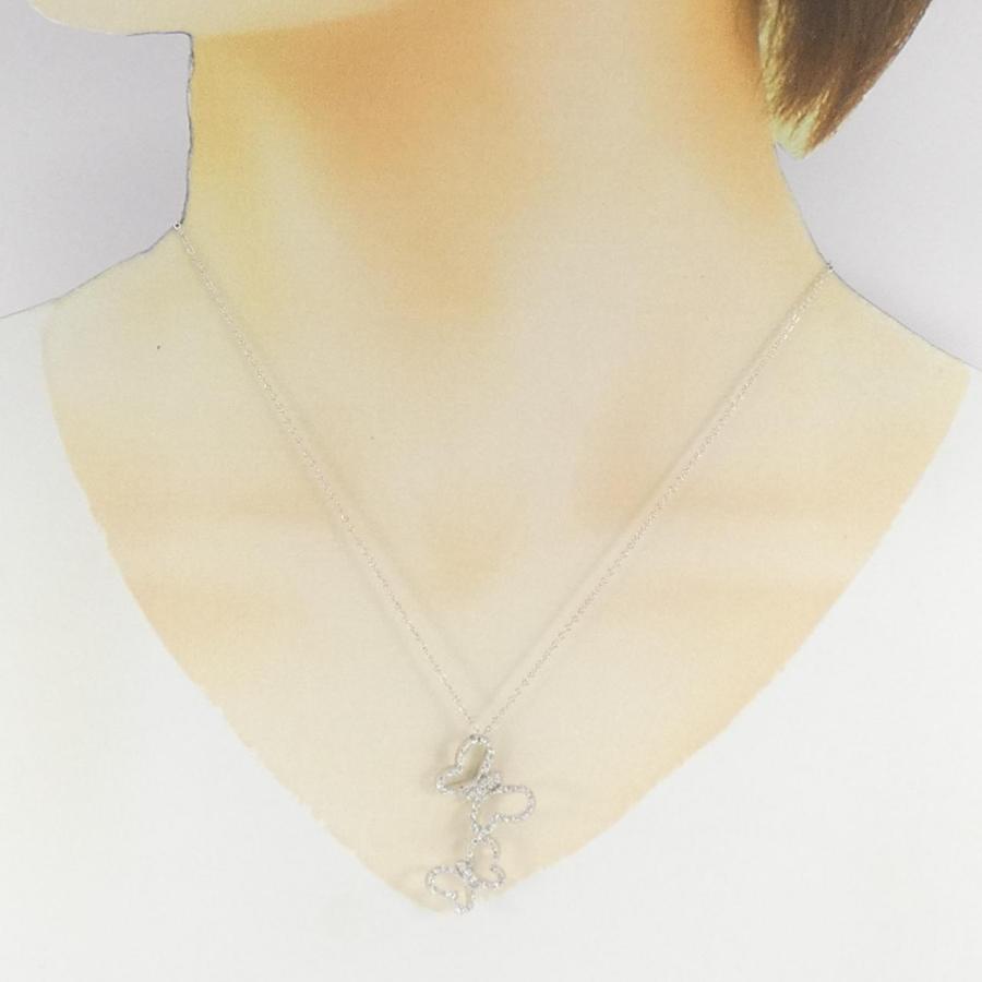 ポンテヴェキオ バタフライ ダイヤモンド ネックレス 0.55CT : KOMEHYO 