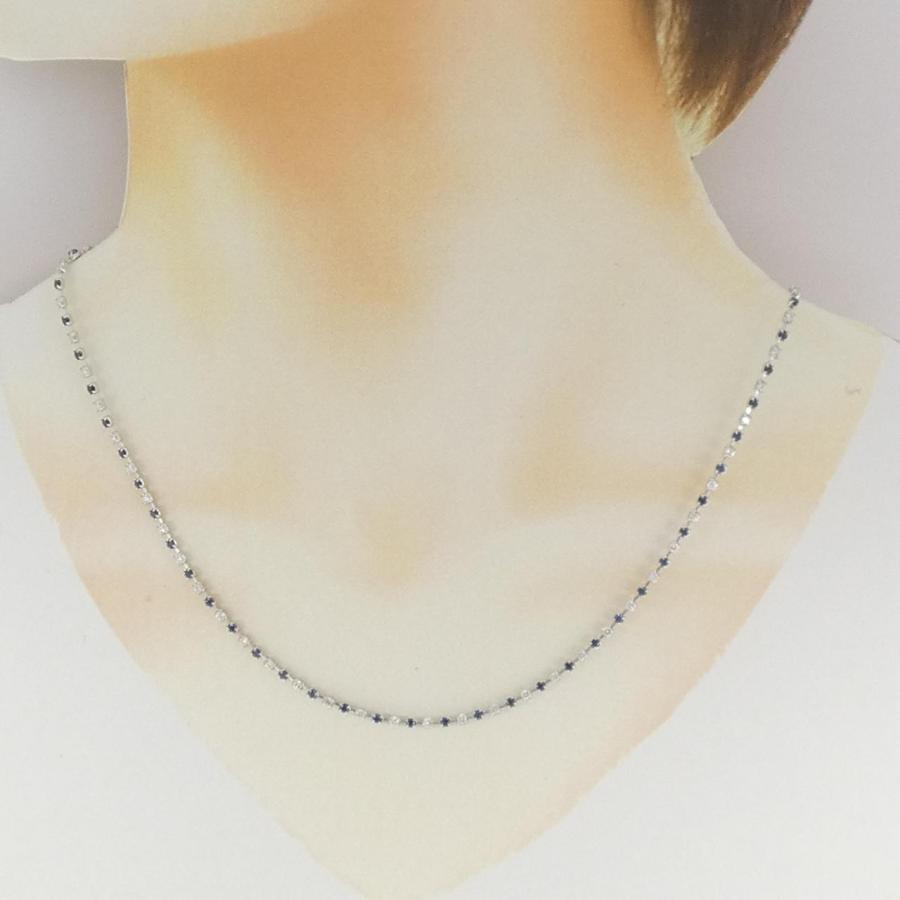 Pt850 サファイア ダイヤ ネックレス PT850 サファイヤ ネックレス 1.89CT : KOMEHYO ONLINESTORE Yahoo!店