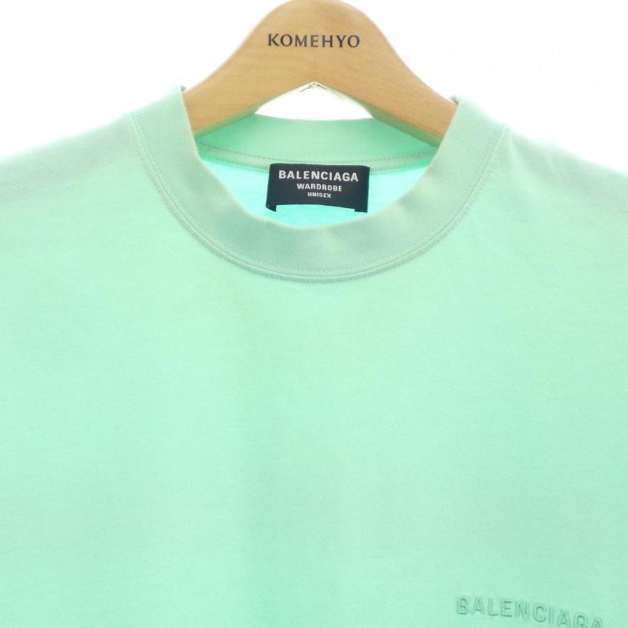 【最終値下げ】BALENCIAGA オーバーサイズ Tシャツ ミント色Mサイズ バレンシアガ BALENCIAGA WARDROBE 612966 TLVB9 UNISEX Tシャツ