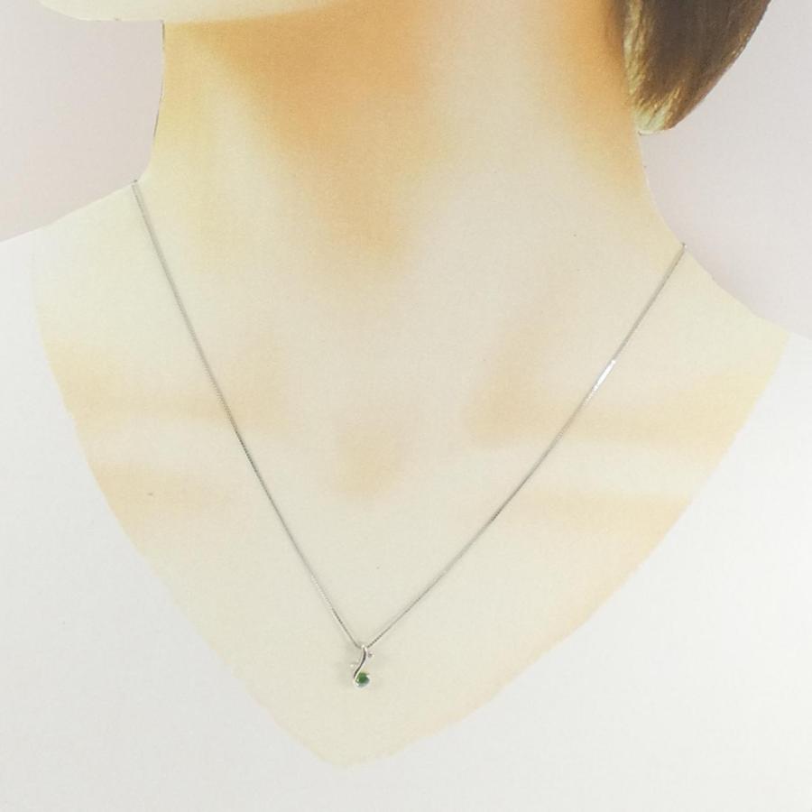 K18WG グリーンガーネット ネックレス : KOMEHYO ONLINESTORE Yahoo!店 