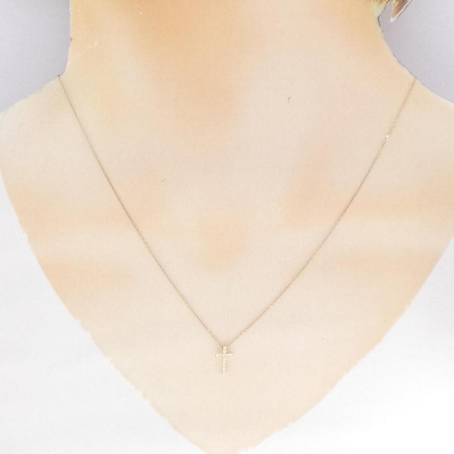 スタージュエリー クロス ダイヤモンド ネックレス 0.03CT : KOMEHYO 