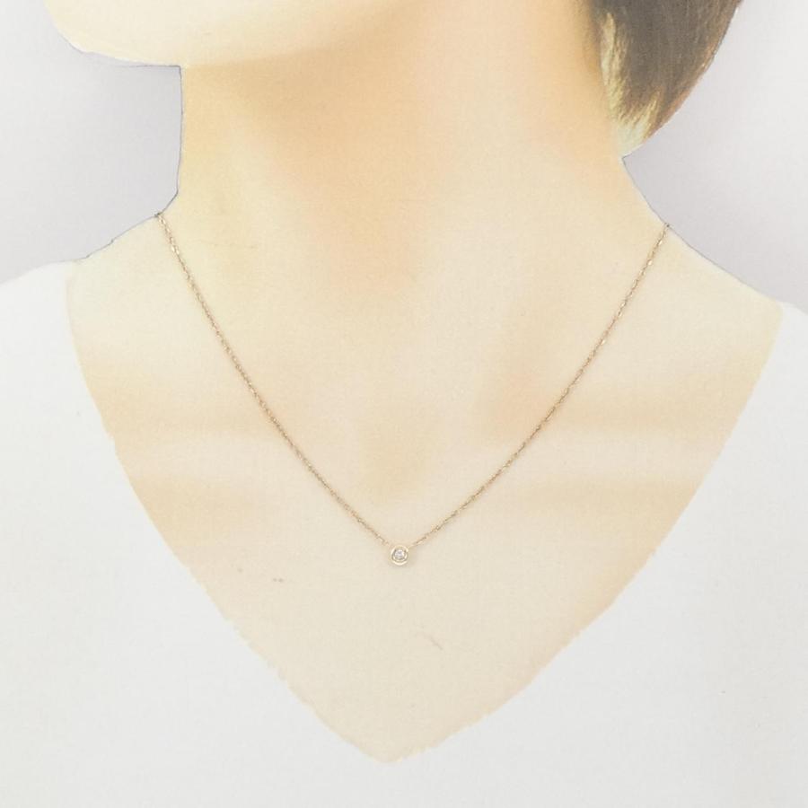 アガット ダイヤモンド ネックレス 0.05CT_5