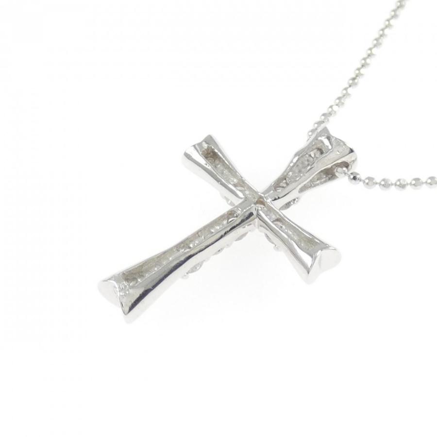 K18WG クロス ダイヤモンド ネックレス 0.30CT : KOMEHYO ONLINESTORE 