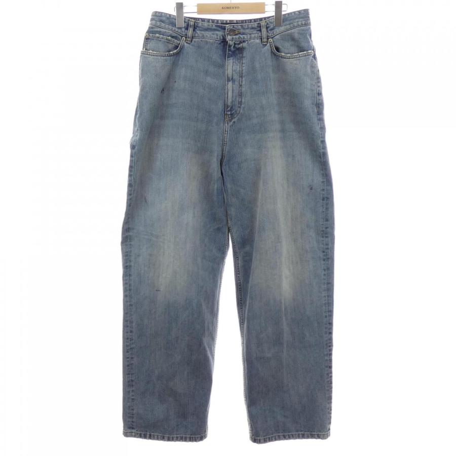 BALENCIAGA PULL-UP PANTS 704282ワイドバギーデニム バレンシアガ BALENCIAGA 704282 TNW65 UNISEX ジーンズ : KOMEHYO