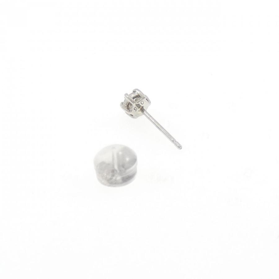 PT900 ソリティア ダイヤモンド ピアス 0.15CT 片耳 : KOMEHYO