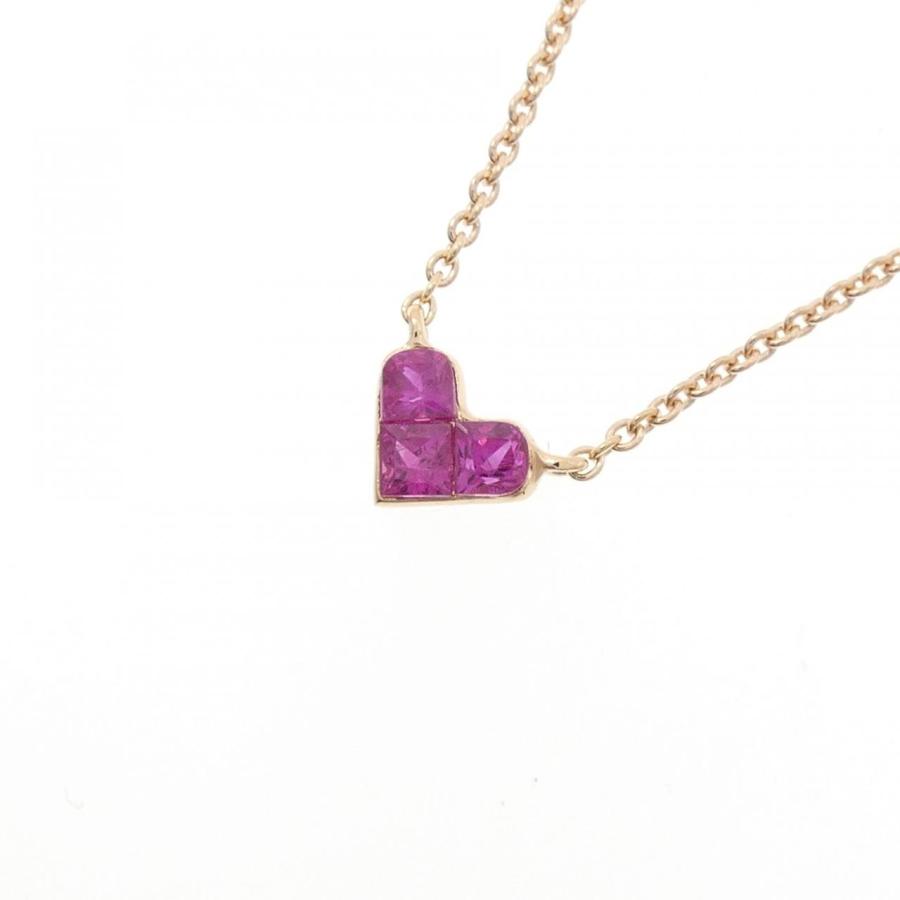 K18PG ハート ルビー ネックレス 0.35CT : KOMEHYO ONLINESTORE Yahoo