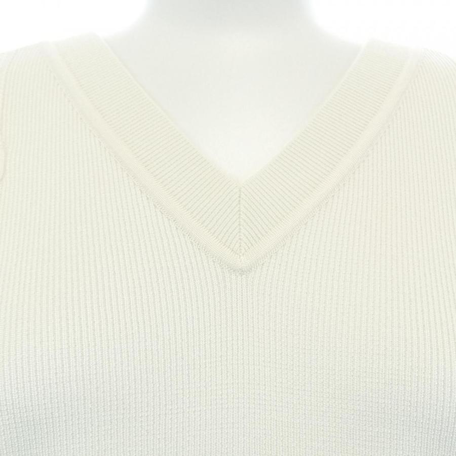 Hermes エルメス アイボリー ニットベスト Vネック Hermes エルメス