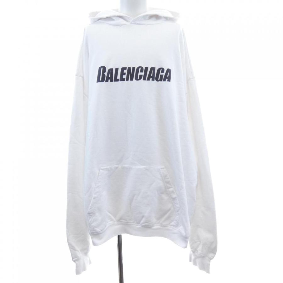 バレンシアガ BALENCIAGA DESTROYED LOGO PRINT HOODIE 729361 TNVL2