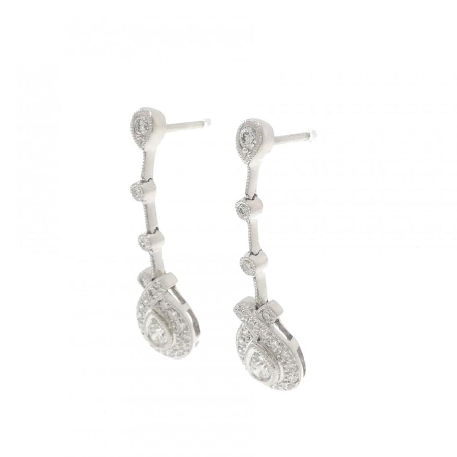 K18WG ダイヤモンド ピアス 0.57CT : KOMEHYO ONLINESTORE Yahoo!店