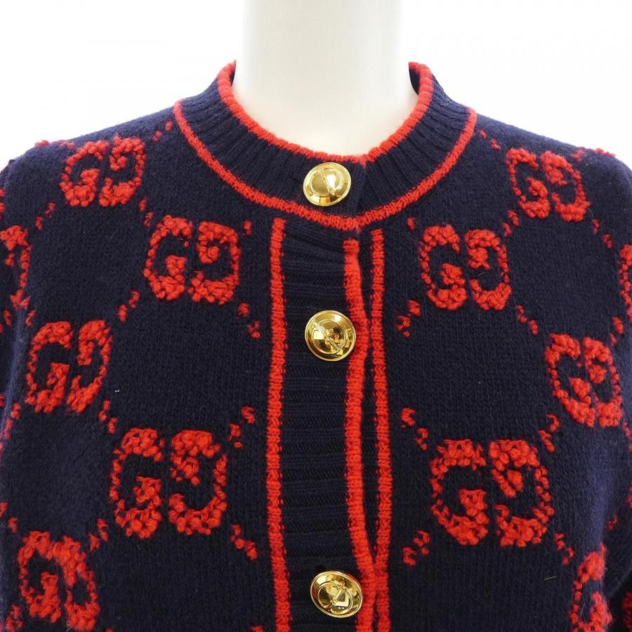 GUCCI - グッチ 【新品同様/国内正規】713300 GGウール ブークレ ジャカード XS グッチ GUCCI GGウール ブークレ ジャカード 713300 XKCNA