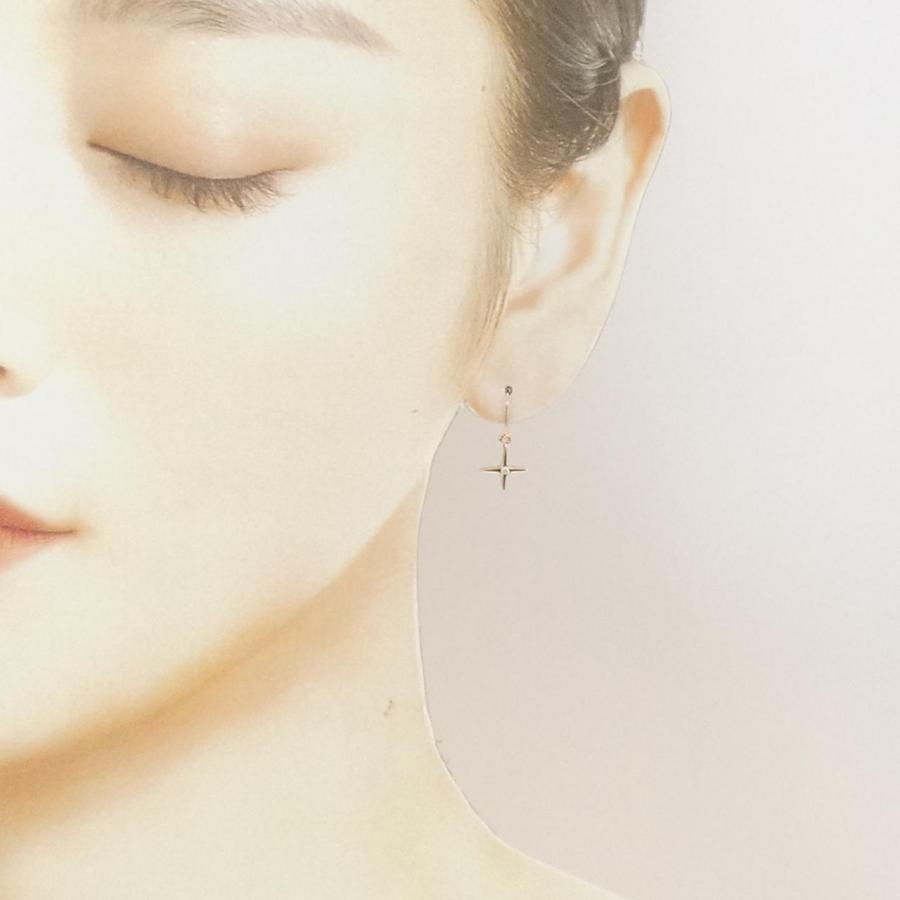K10PG ダイヤモンド ピアス 0.02CT_3