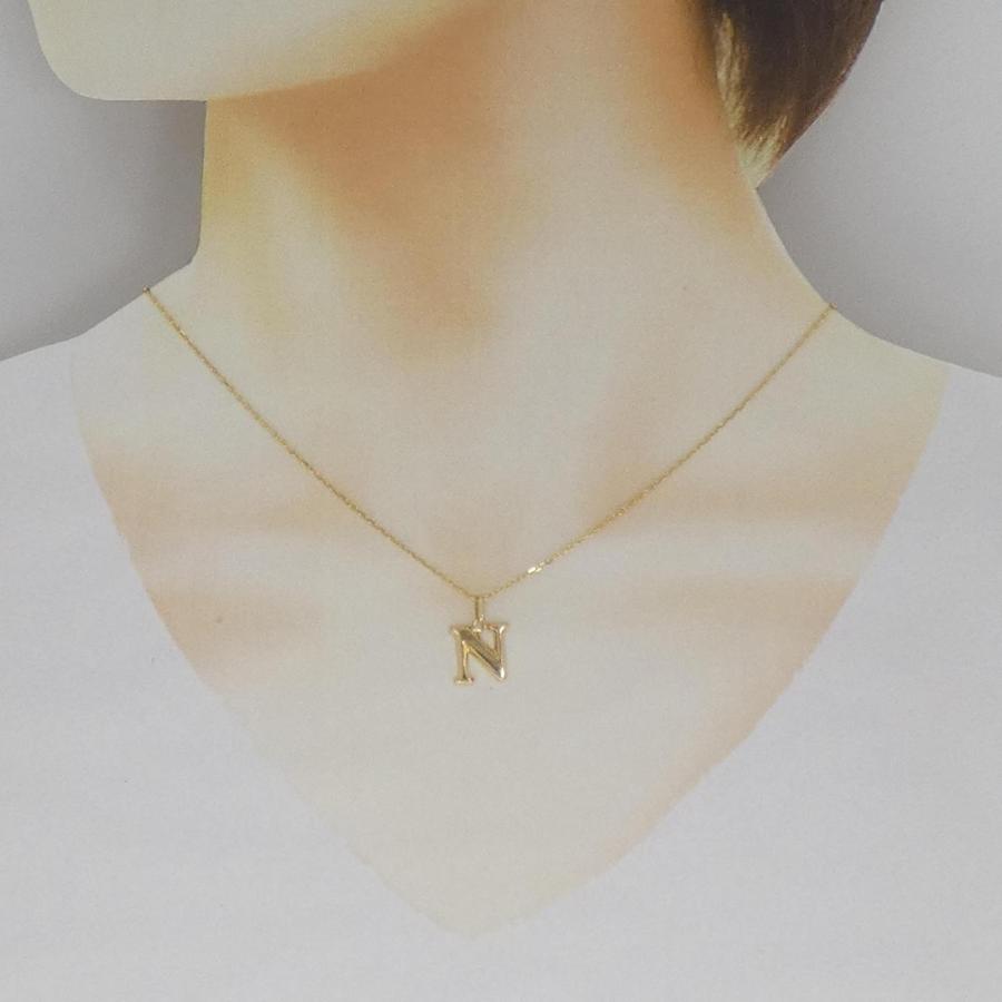 K18YG イニシャルN ネックレス : KOMEHYO ONLINESTORE Yahoo!店 - 通販