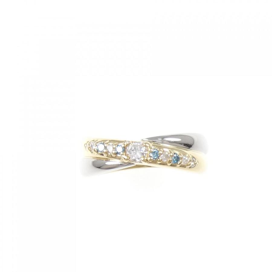 K18YG/PT900 ダイヤモンド リング 0.21CT : KOMEHYO ONLINESTORE Yahoo