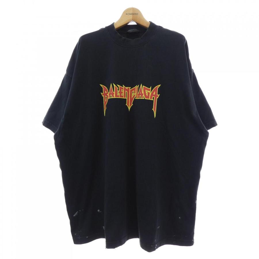 バレンシアガ BALENCIAGA METAL LOGO CRASHED 694576 TMV88 UNISEX T