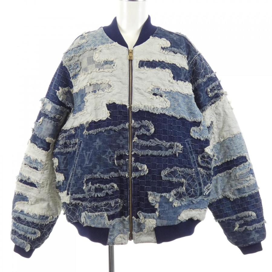 ルイヴィトン LOUIS VUITTON NIGO パッチワークデニム ボンバージャケット HTA82WYTG デニムジャケット ルイヴィトン LOUIS VUITTON NIGO パッチワークデニム ボンバー
