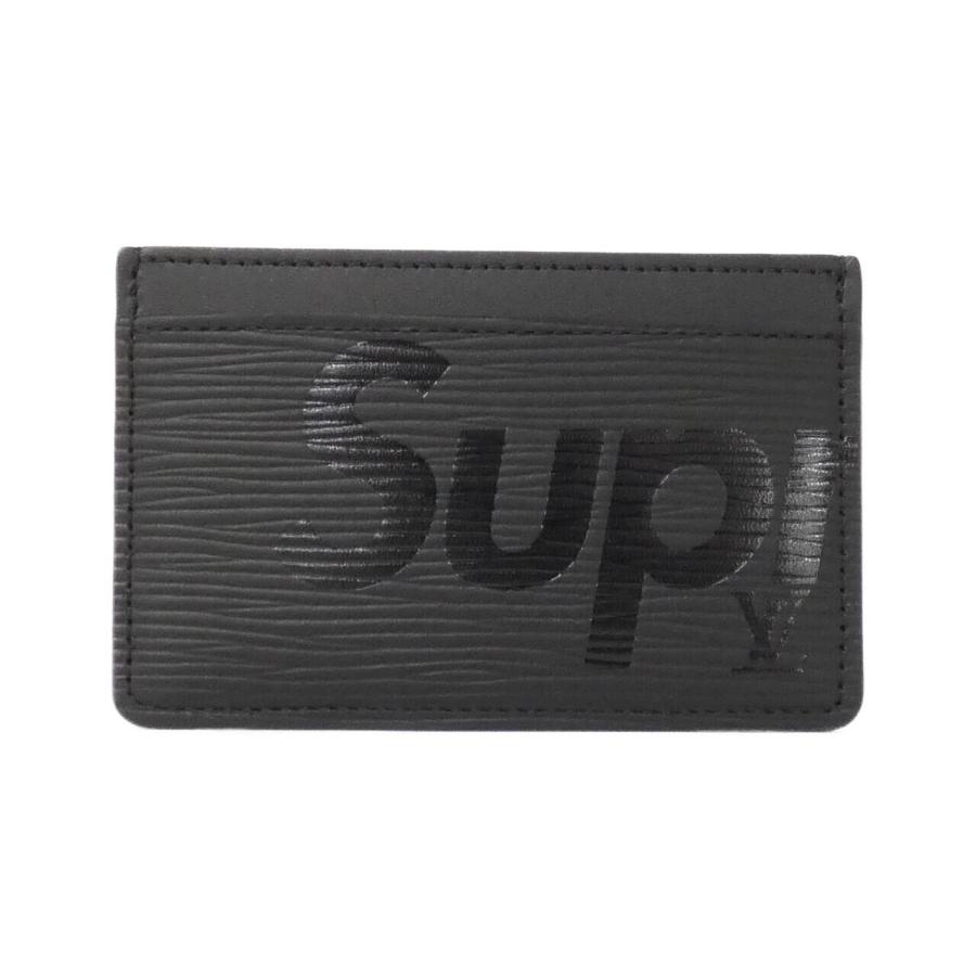 ルイヴィトン LOUIS VUITTON ポルト カルト サーンプル M67753  エピ シュプリームコラボ supreme 名刺入れ パスケース カードケース エピレザー ブラック ルイヴィトン エピ(SUPREME) ポルト カルト サーンプル M67753 カード