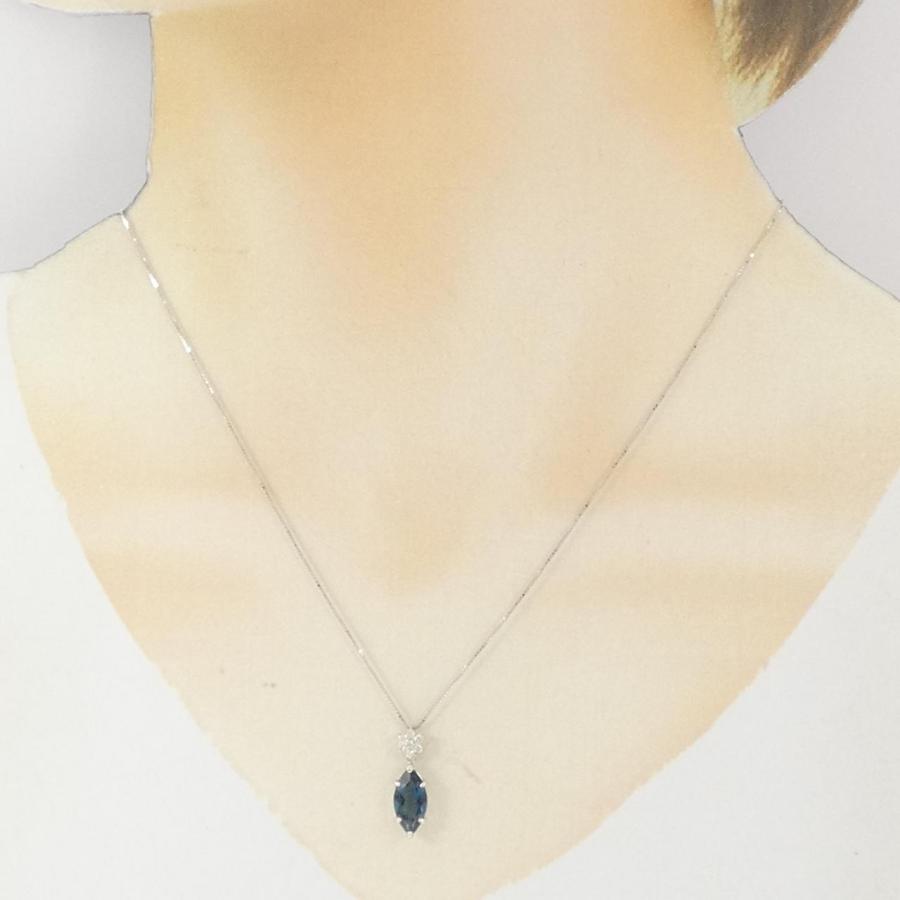 K10WG フラワー ブルートパーズ ネックレス : KOMEHYO ONLINESTORE