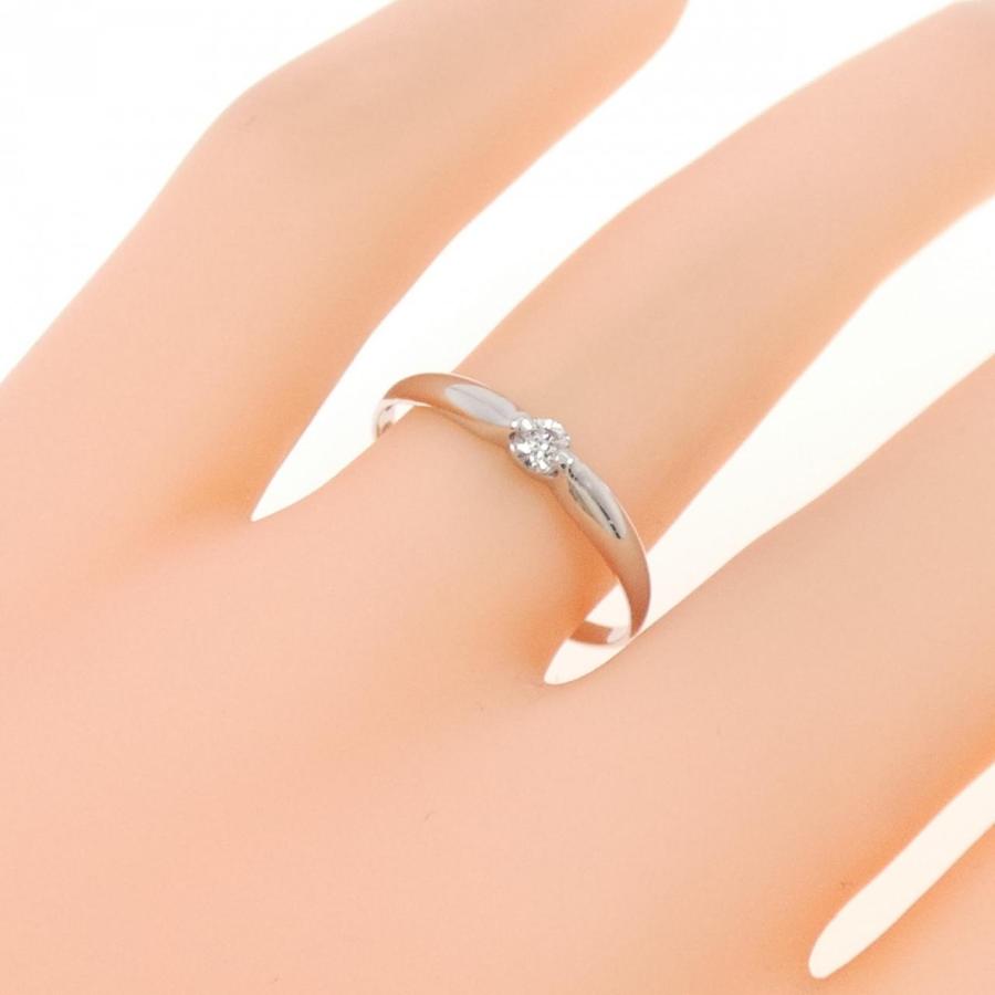 PT900 ソリティア ダイヤモンド リング 0.08CT : KOMEHYO ONLINESTORE