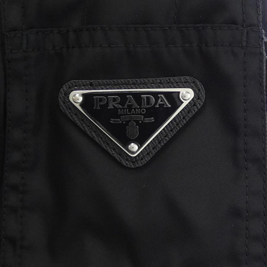 プラダ PRADA コットンフリース×RE-NYLON フーディー トライアングル