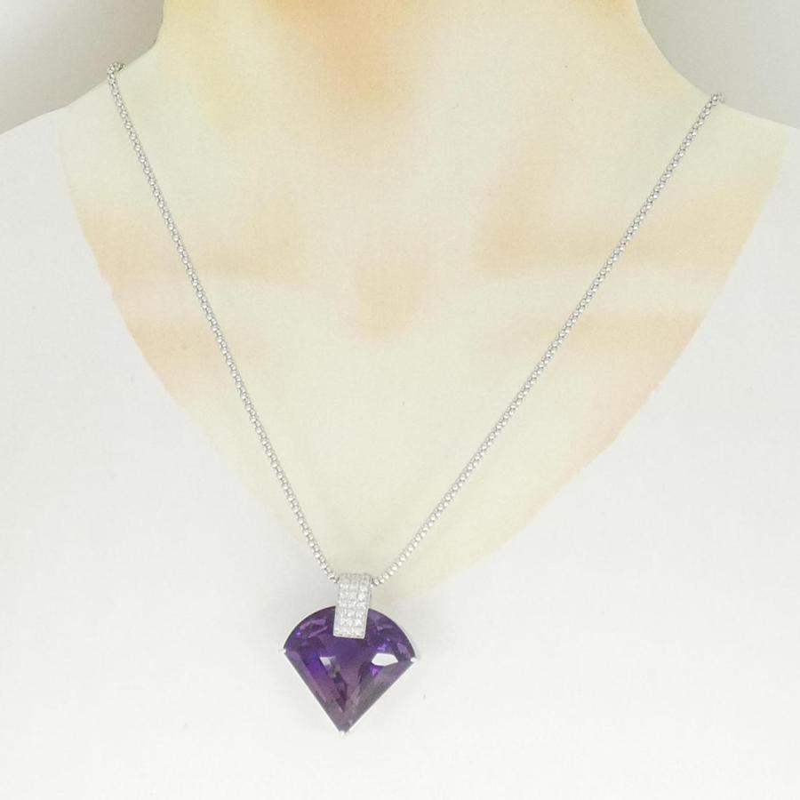 K18WG アメジスト ネックレス 60.68CT : KOMEHYO ONLINESTORE Yahoo!店 