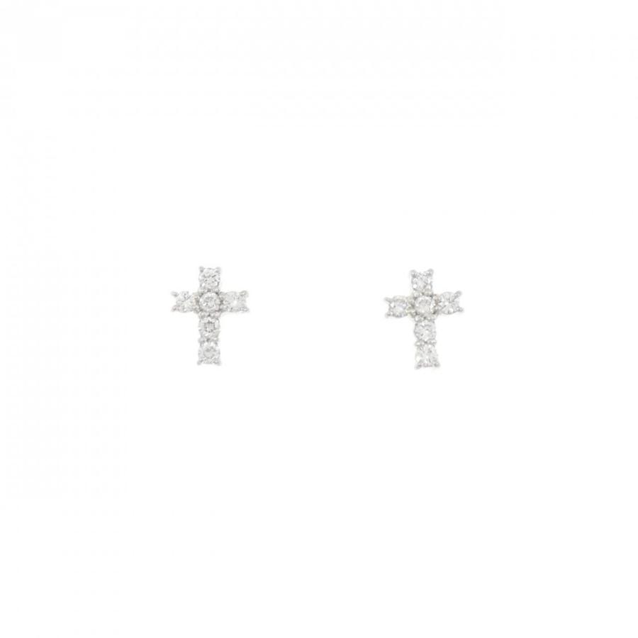 PT900 クロス ダイヤモンド ピアス : KOMEHYO ONLINESTORE Yahoo!店