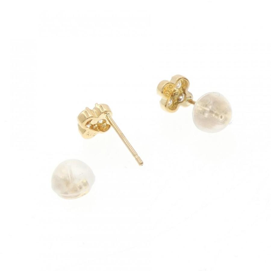 K18YG フラワー ダイヤモンド ピアス 0.20CT : KOMEHYO ONLINESTORE