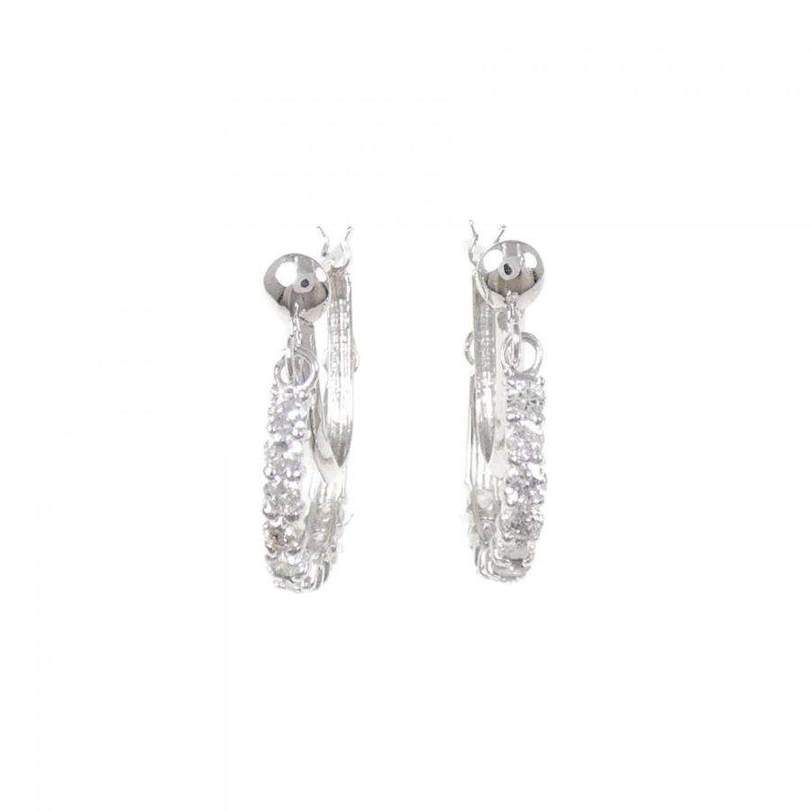 K18WG ダイヤモンド ピアス 0.50CT : KOMEHYO ONLINESTORE Yahoo!店 