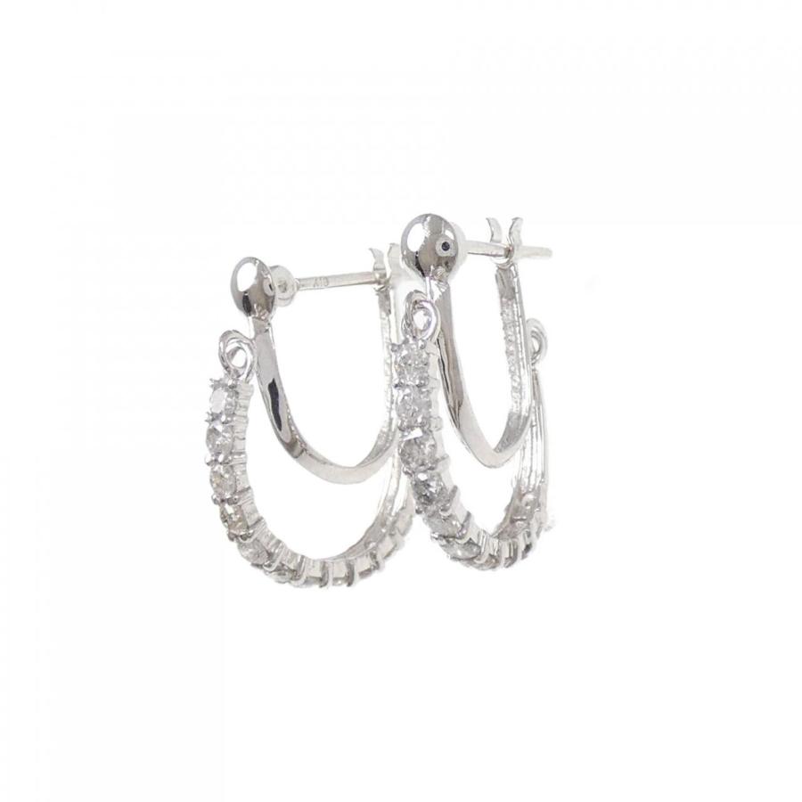 K18WG ダイヤモンド ピアス 0.50CT : KOMEHYO ONLINESTORE Yahoo!店 