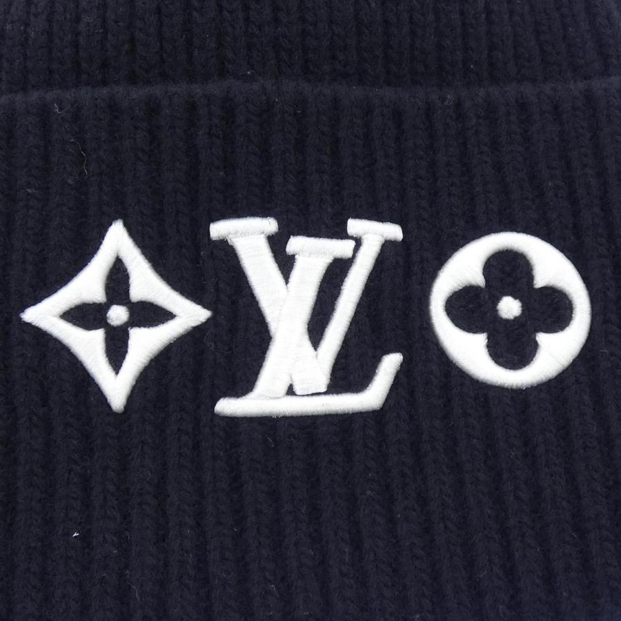 ルイヴィトン LOUIS VUITTON ビーニーLVヘッドライン M77872 ニット
