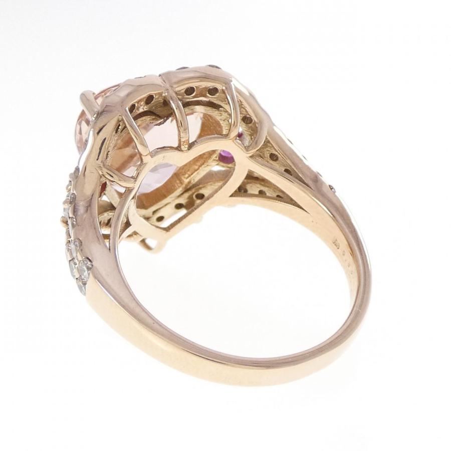 K18PG ハート モルガナイト リング 5.84CT : KOMEHYO ONLINESTORE