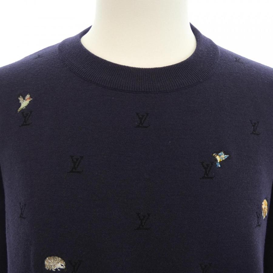 ルイヴィトン LOUIS VUITTON LV ブラゾン ロングスリーブクルーネック HUN23W　E06 ニット ルイヴィトン LOUIS VUITTON LV ブラゾン ロングスリーブクルーネック