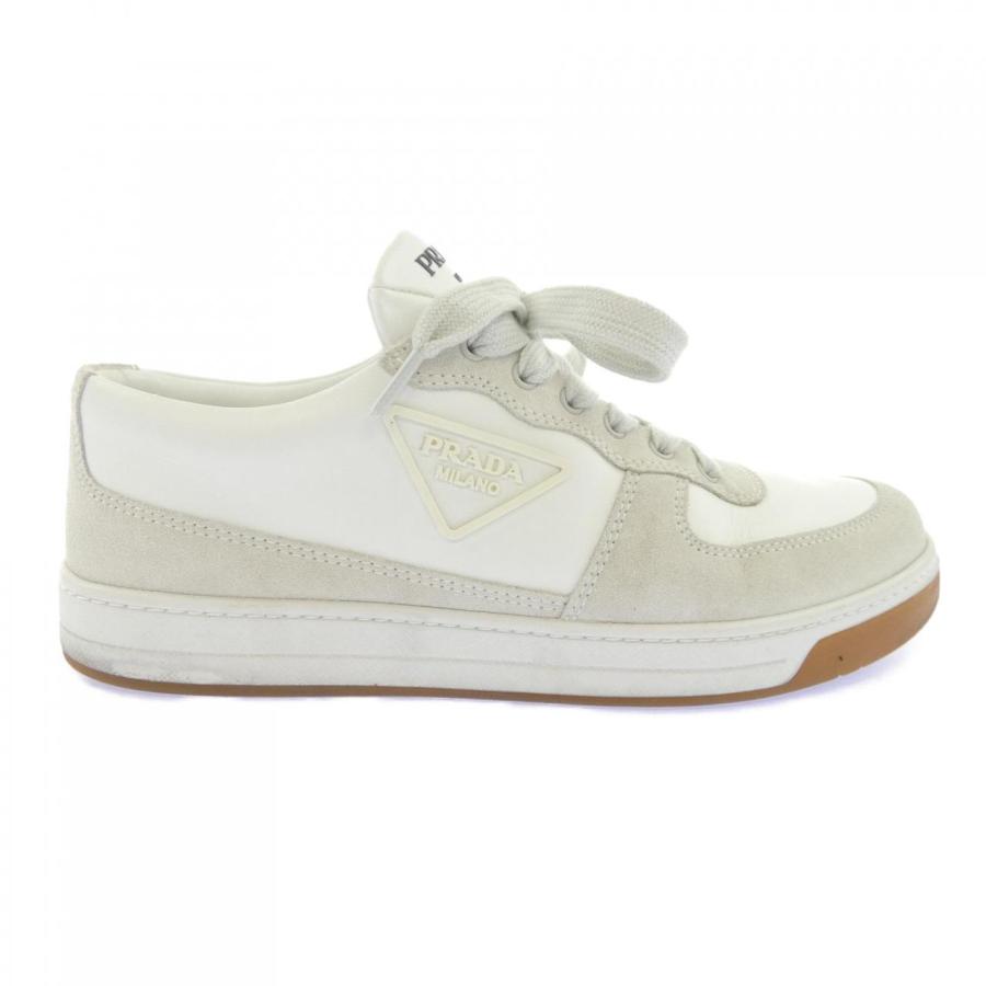 PRADA プラダ　レザースニーカー ホワイト 2EG401 サイズ　26cm プラダ PRADA 2EG401 スニーカー : KOMEHYO ONLINESTORE Yahoo!店